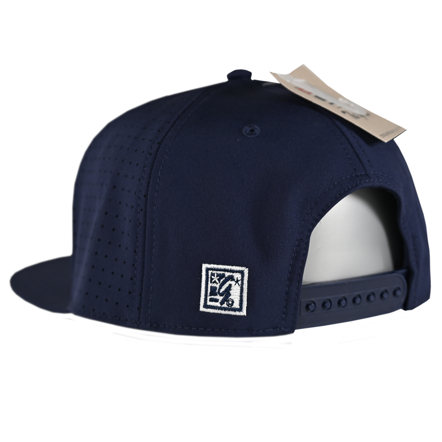 Rise - Logo Navy Lazer Perf Snapback