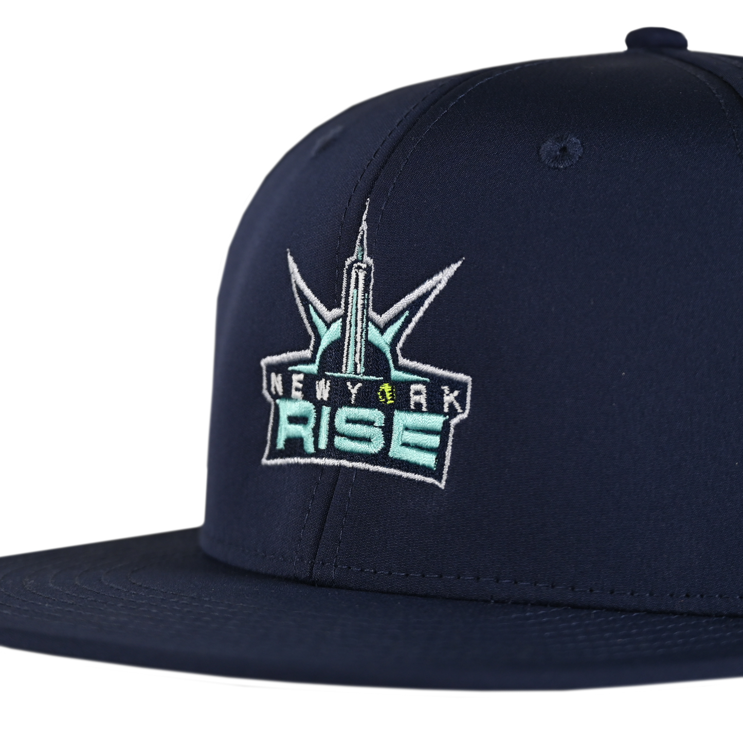Rise - Logo Navy Lazer Perf Snapback