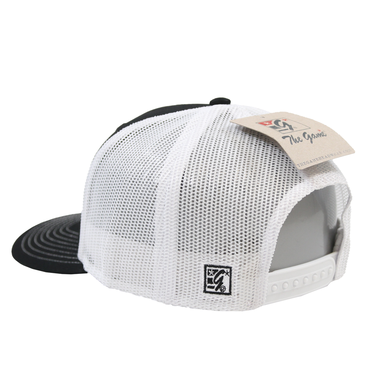 Rise Trucker Hat - Black and White Mesh Back