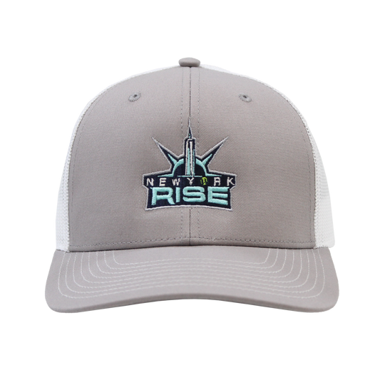 Rise Trucker Hat - Grey and White Mesh Back