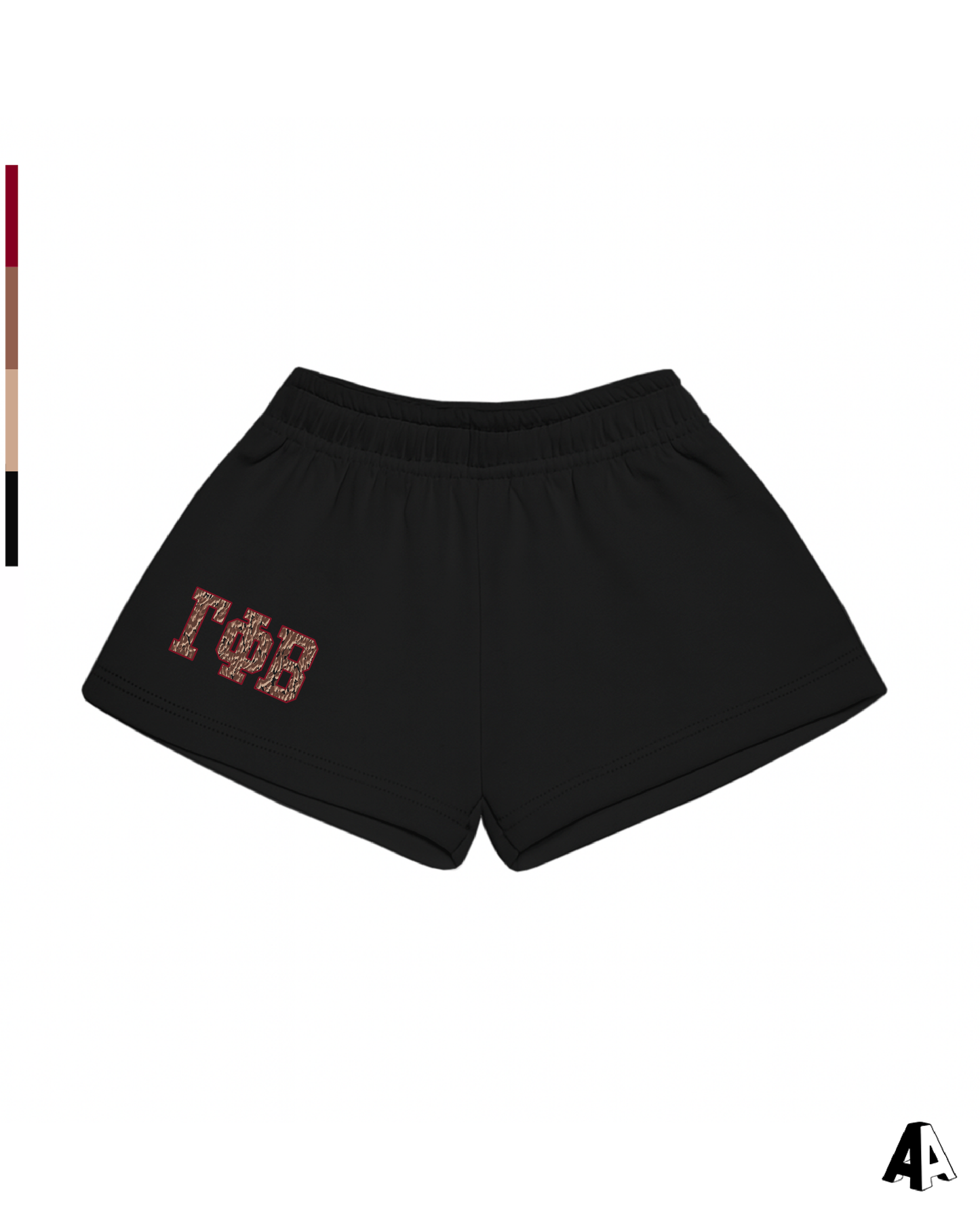 Cheetah Black Shorts