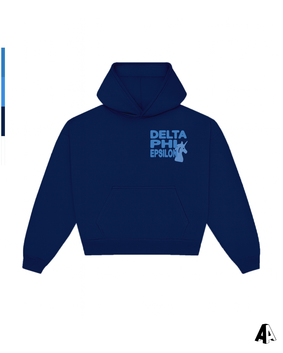 Free Spirit Navy Hoodie - Delta Phi Epsilon - front