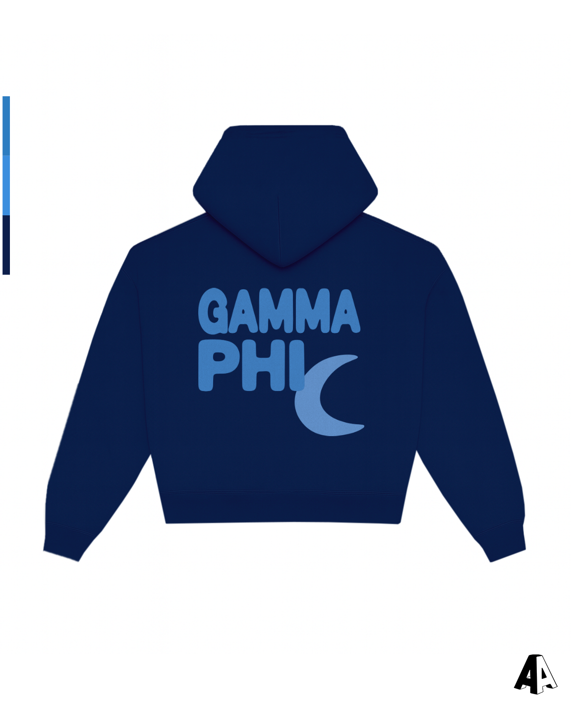 Free Spirit Navy Hoodie - Gamma Phi Beta - back
