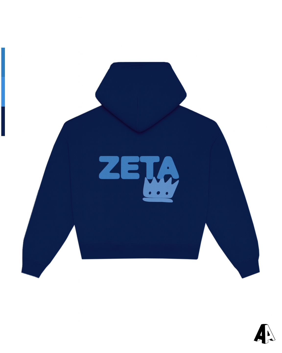 Free Spirit Navy Hoodie - Zeta Tau Alpha - back