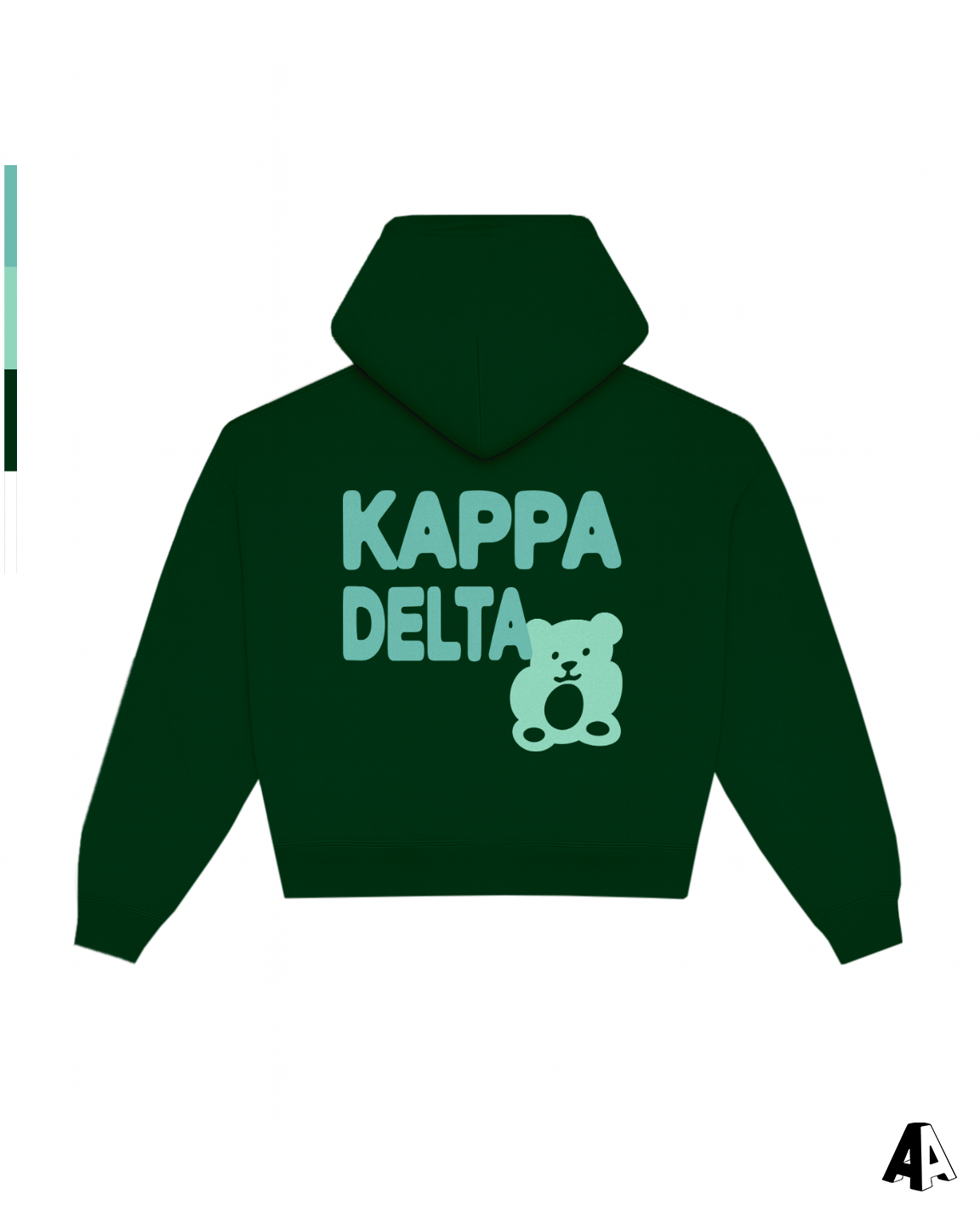 Free Spirit Forest Green Hoodie - Kappa Delta - back
