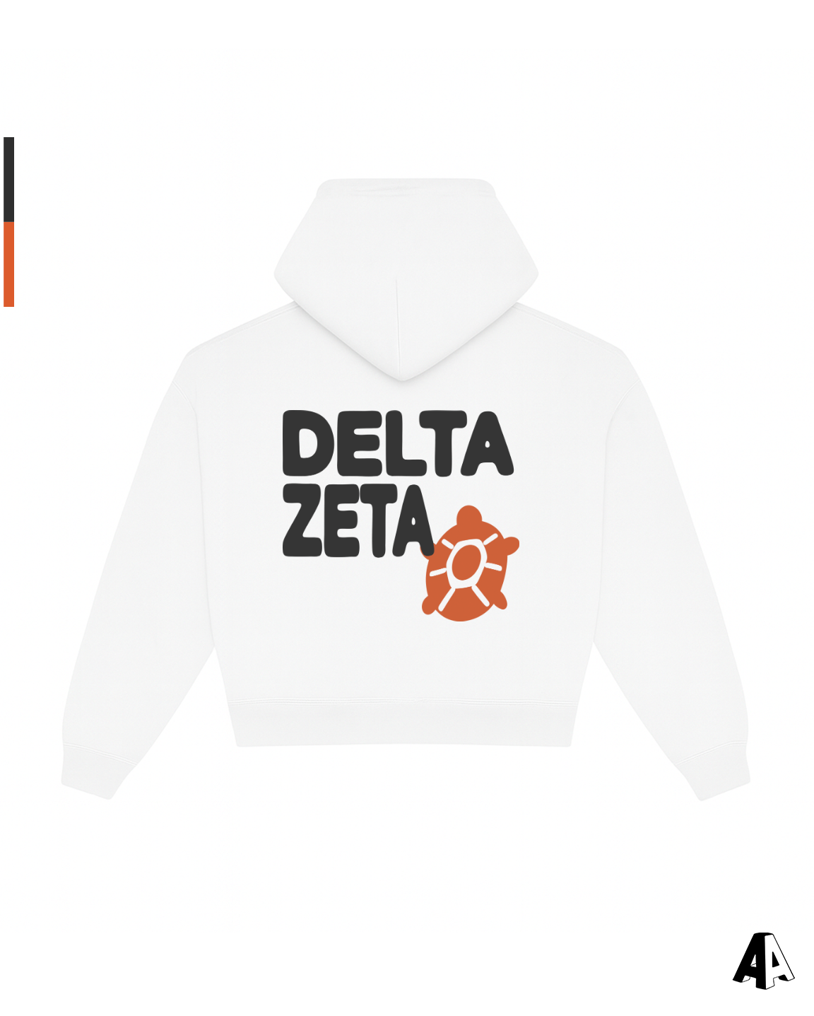 Free Spirit White Hoodie - Delta Zeta - back