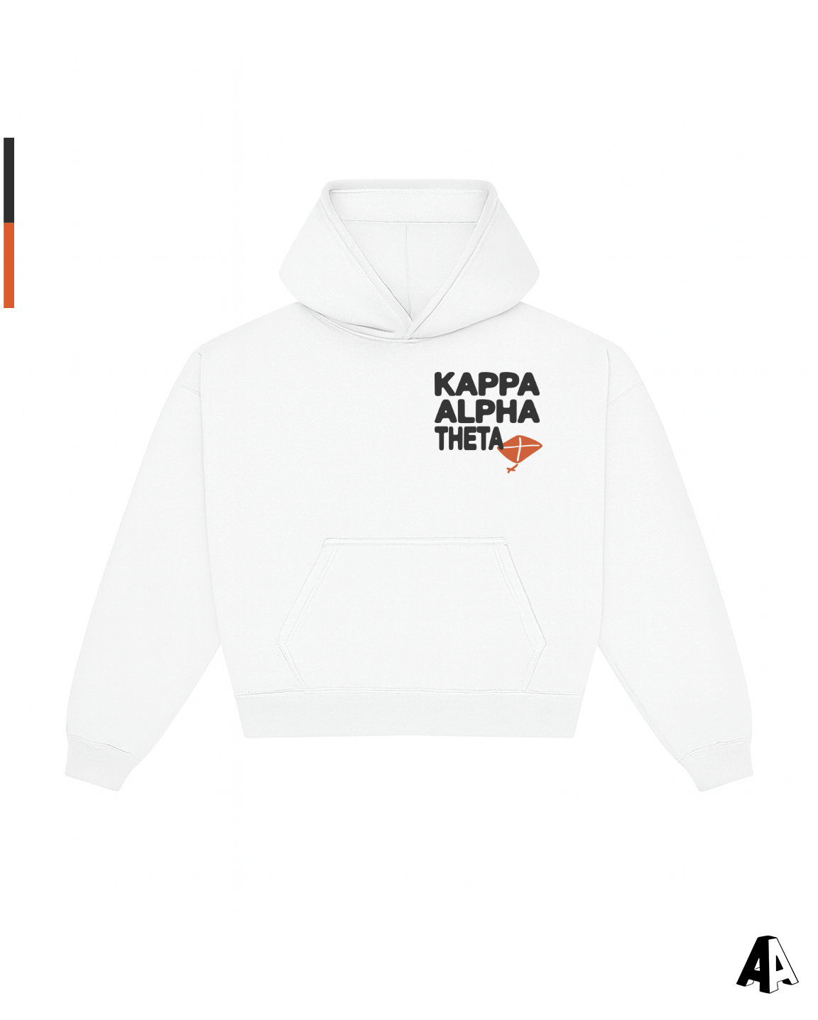 Free Spirit White Hoodie - Kappa Alpha Theta - front