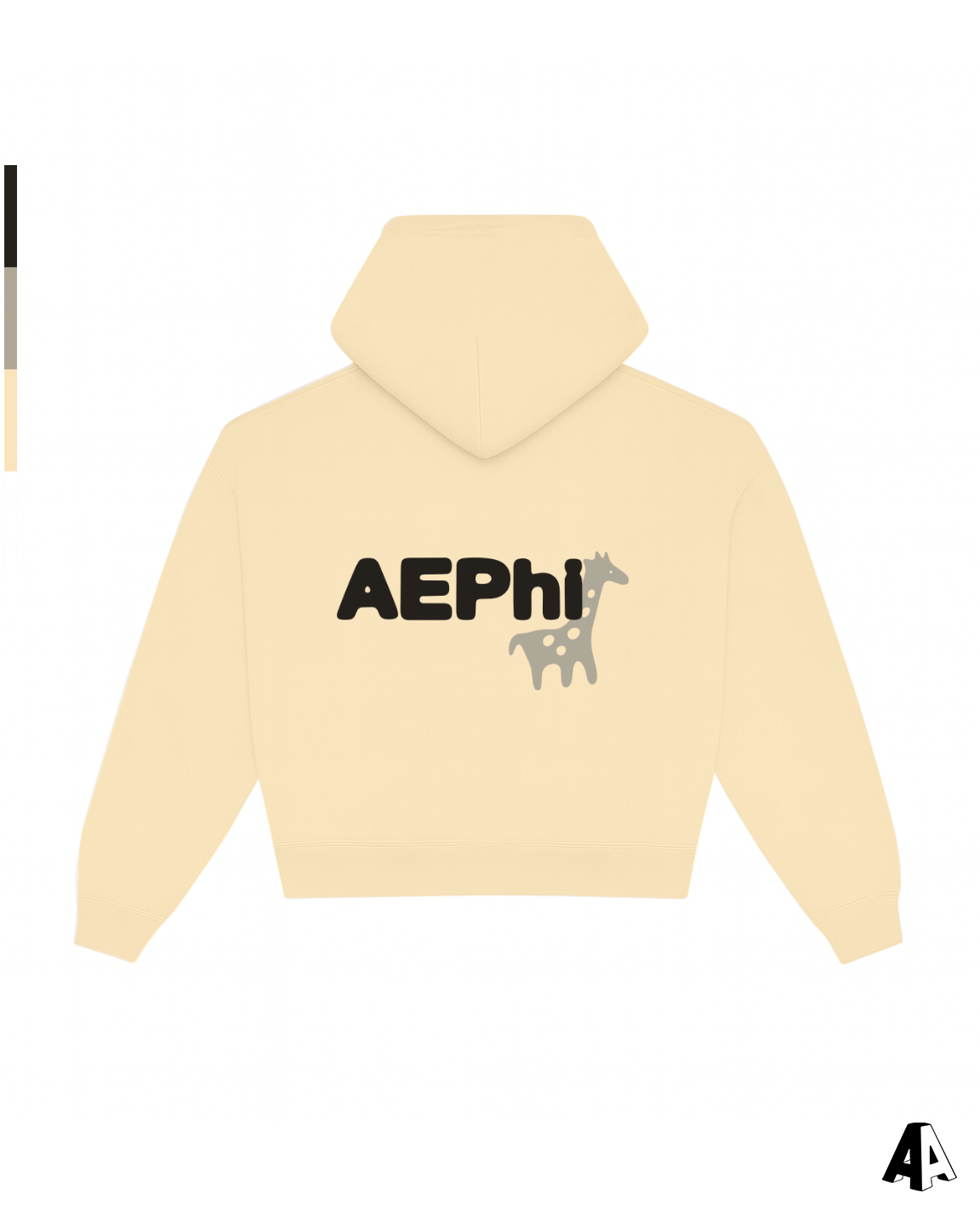 Free Spirit Light Yellow Hoodie - Alpha Epsilon Phi - back