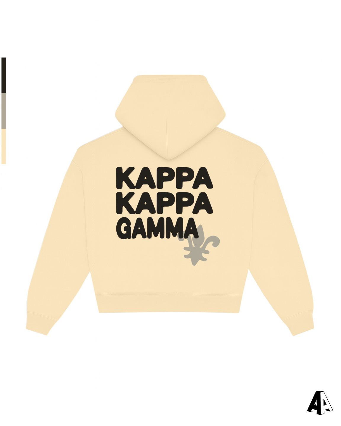 Free Spirit Light Yellow Hoodie - Kappa Kappa Gamma - back
