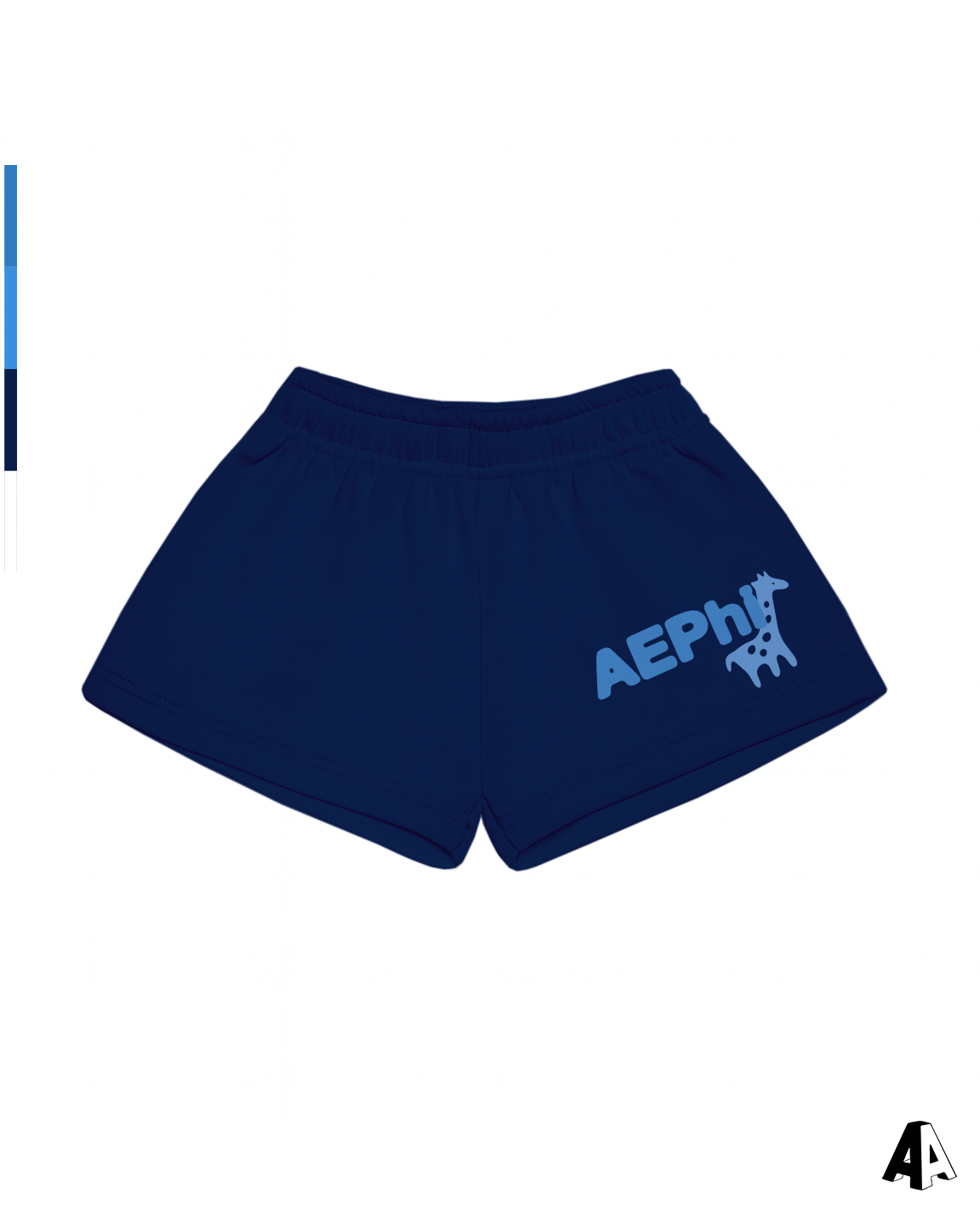 Free Spirit Navy Shorts - Alpha Epsilon Phi - front